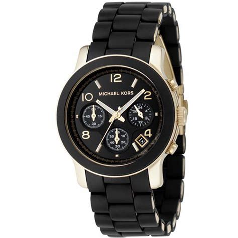 the new runway watch michael kors|michael kors black chronograph watch.